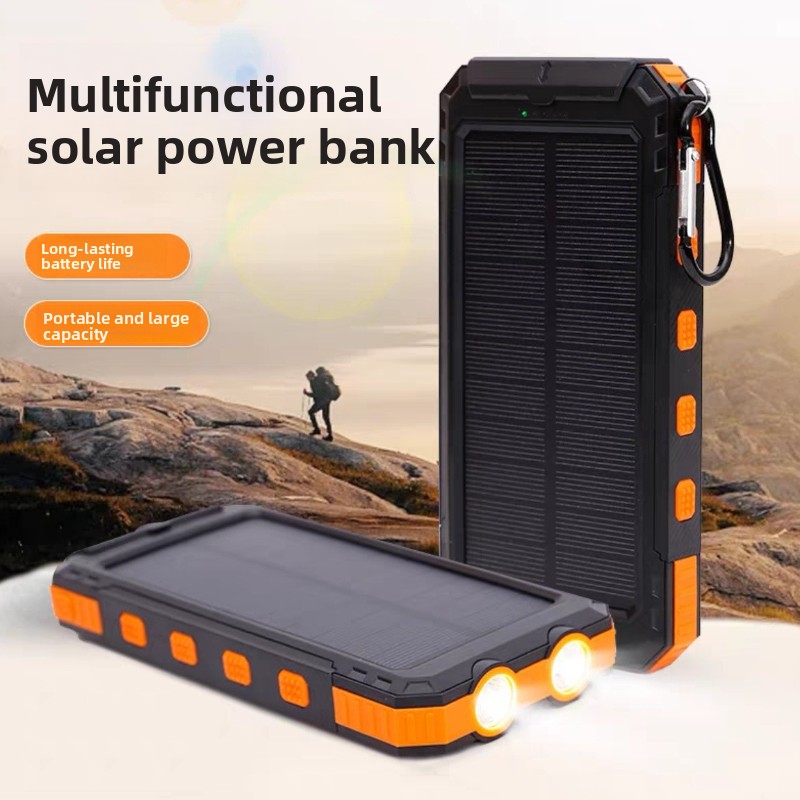 Solar Powered Charger - Power Bank Solare Impermeabile, Caricabatterie Portatile