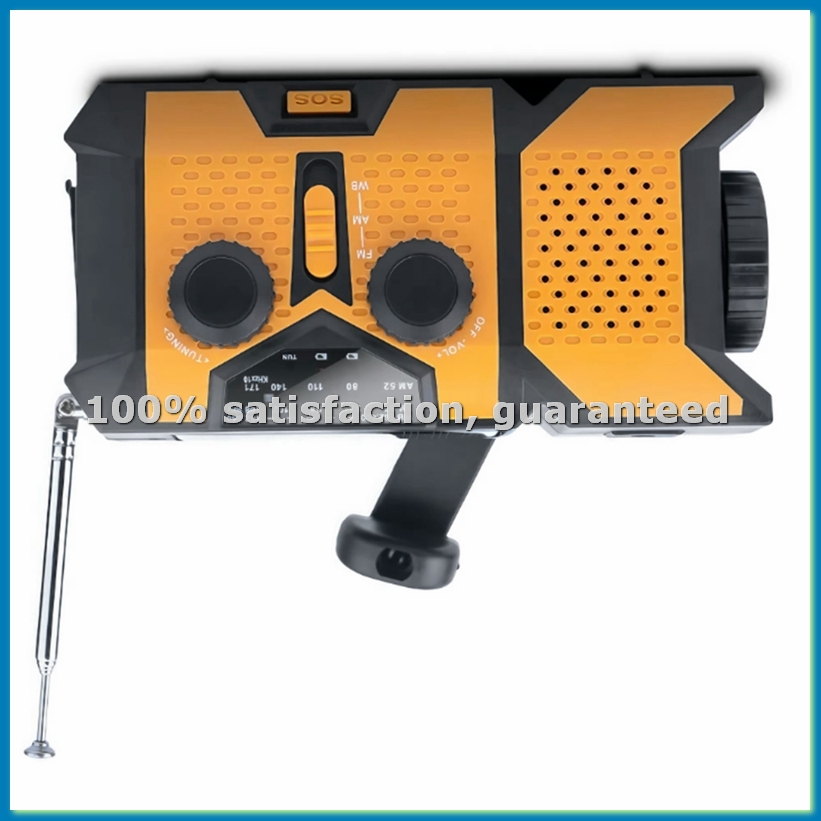 Solar Powered Charger - Radio Solare a Manovella con Torcia