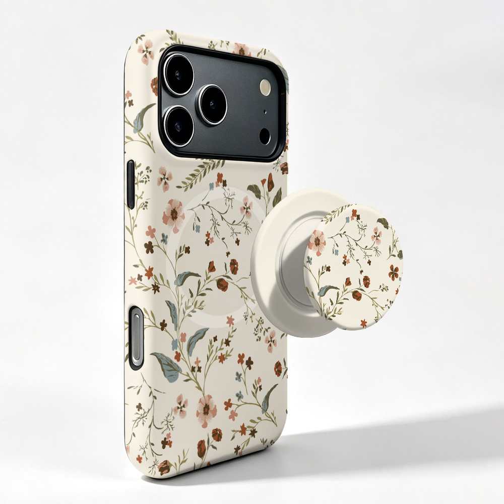 Vivo X200 - Custodia magnetica con motivo floreale per