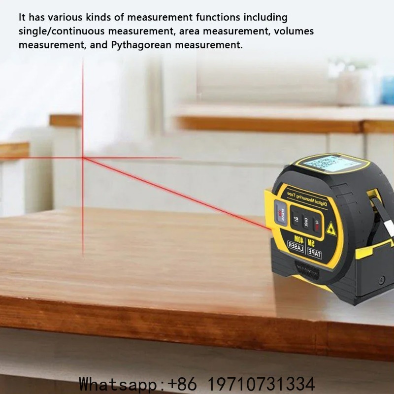 Laser Distance Measure - Telemetro Laser Digitale 3in1 40M/60M, Misuratore