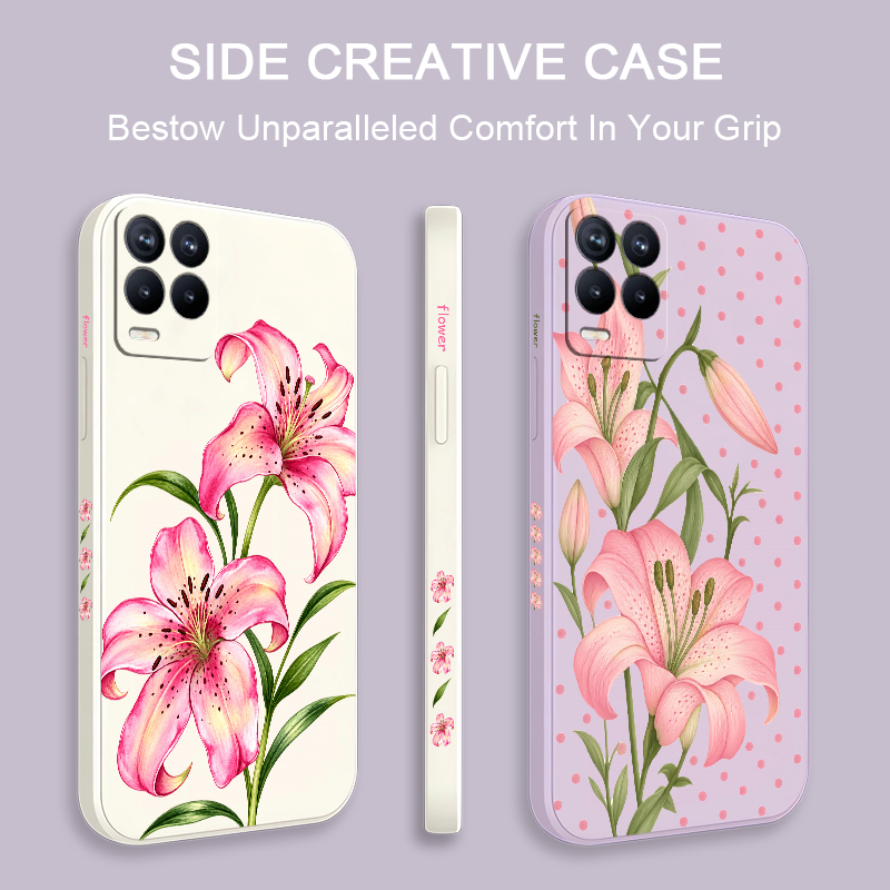 Custodia con fiori rosa per OP - Realme Note 50 recensione e prezzo