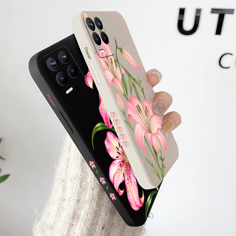 Custodia con fiori rosa per OP - Realme Note 50 recensione e prezzo