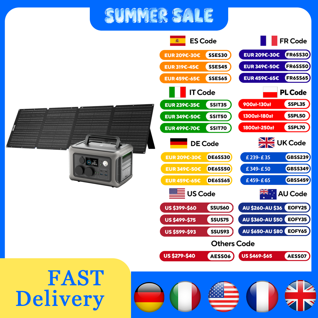 ALLPOWERS R600 Centrale elettr - Solar Powered Charger recensione e prezzo